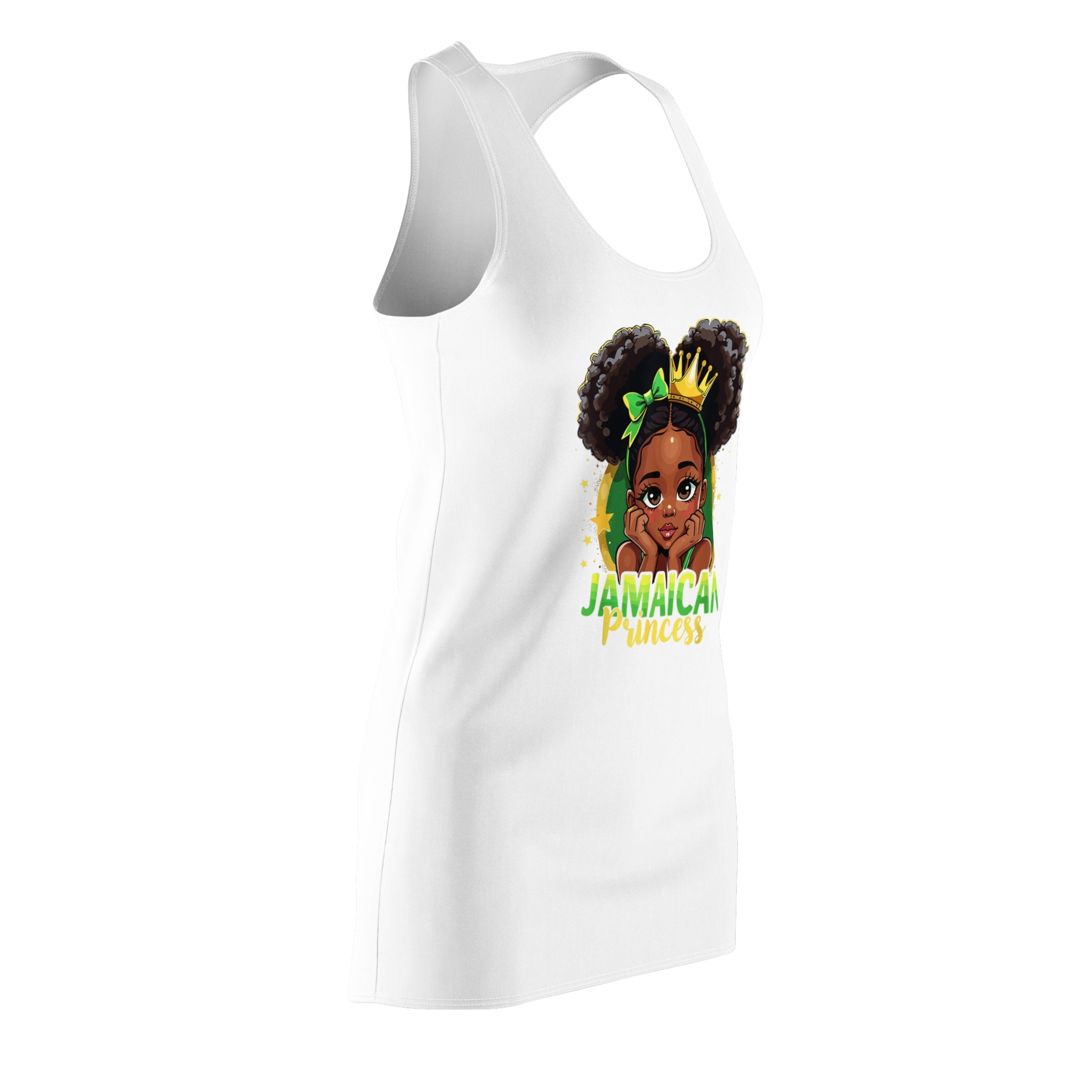 Jamaican Princess Racerback Dress — Girls' Cute Island Pride Dress