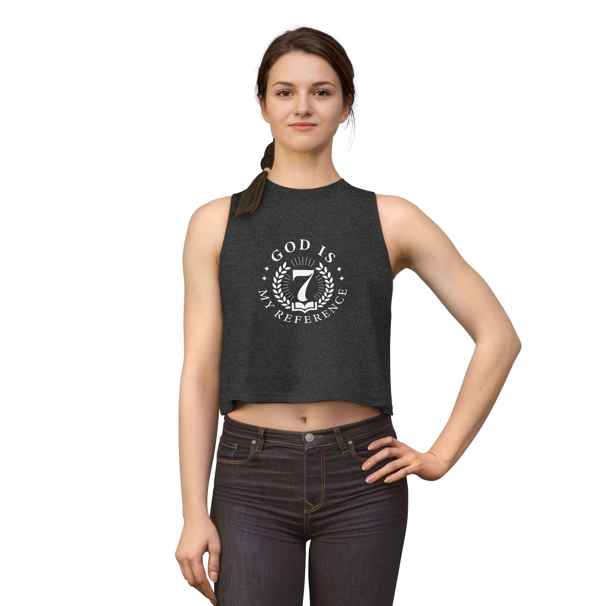 Bella Women’s Racerback Cropped Tank | Ladies Crop Tank Top | Athletic Workout Crop Tank