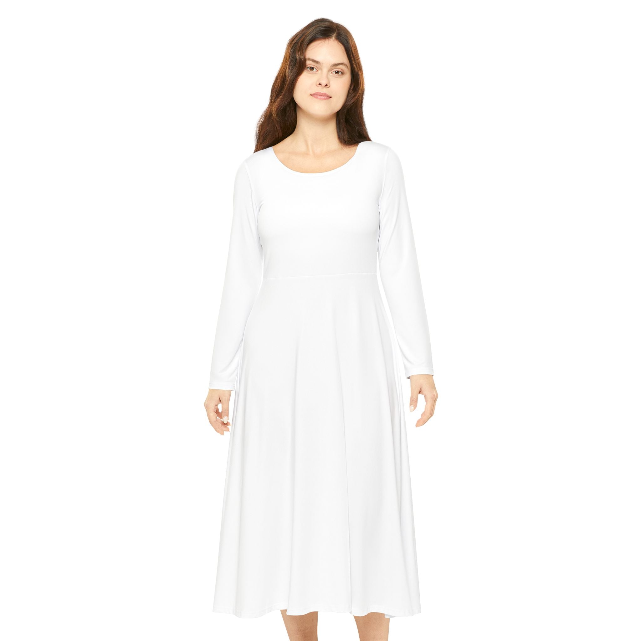 Faith Dance Dress — "God Is My Strength" Long Sleeve Performance Dress