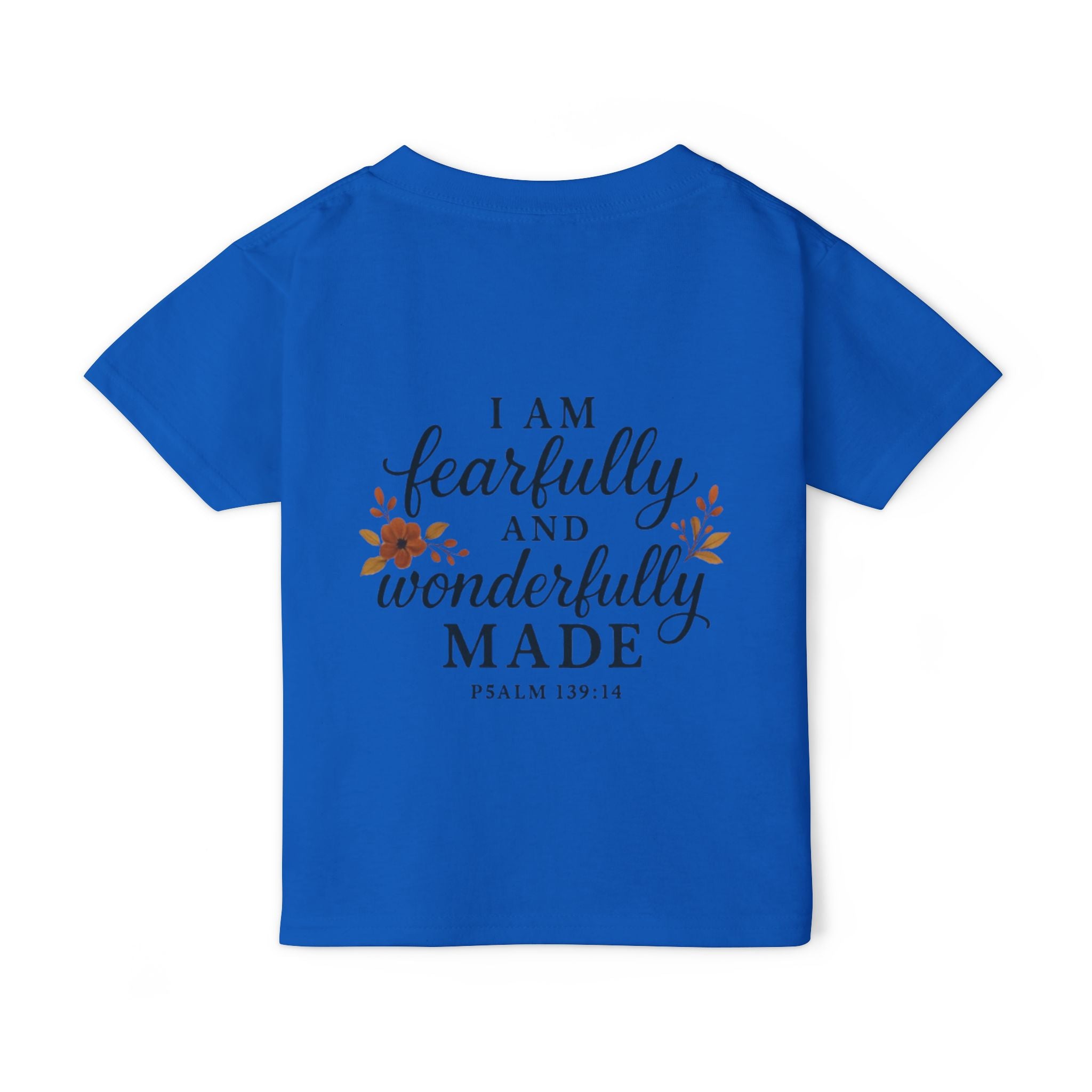 Heavy Cotton Toddler T-shirt, Soft and Stylish Tee for Eco-conscious Kids, Gildan 5100P, Soft Rib Collar, Comfort Fit, White Color Variant,