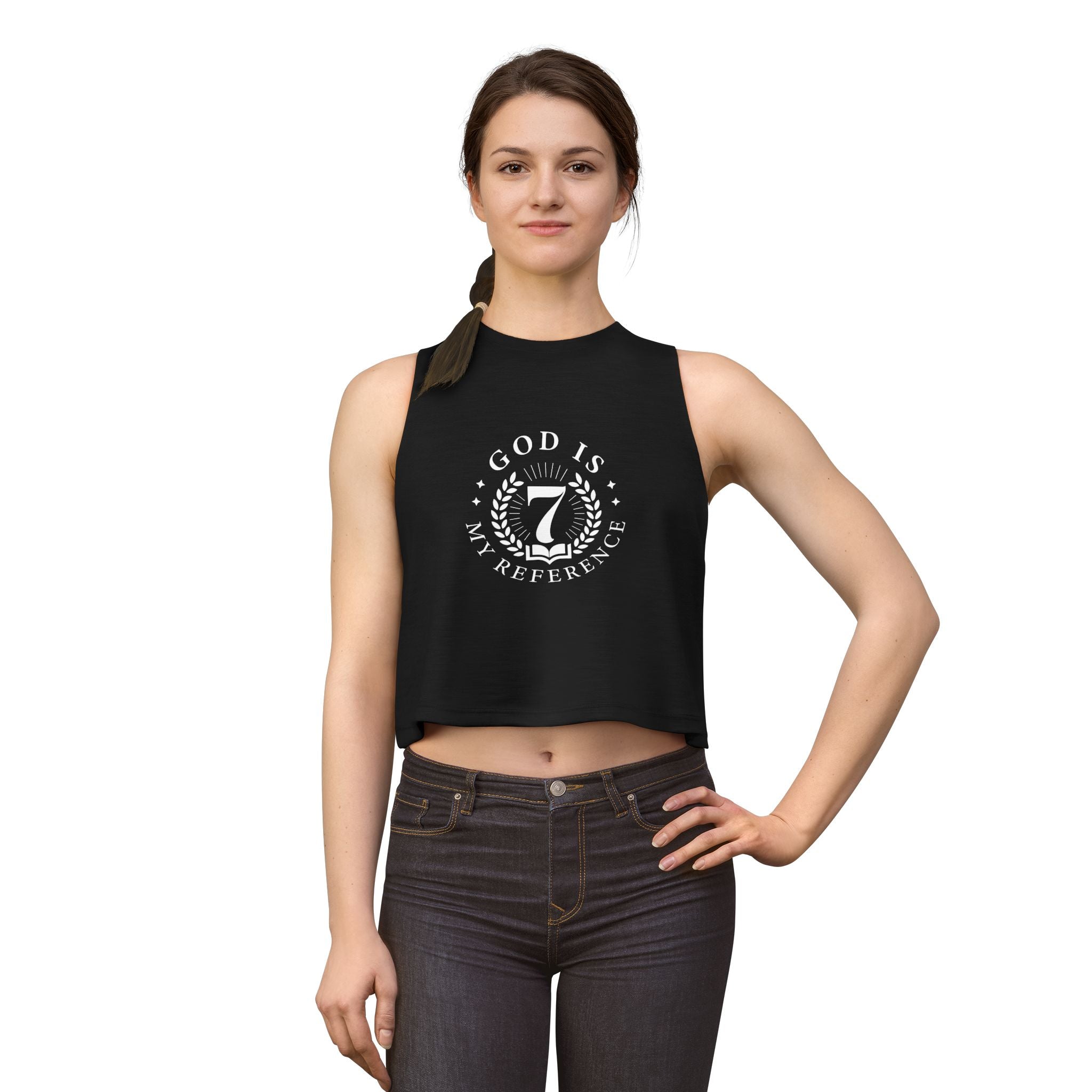 Bella Women’s Racerback Cropped Tank | Ladies Crop Tank Top | Athletic Workout Crop Tank