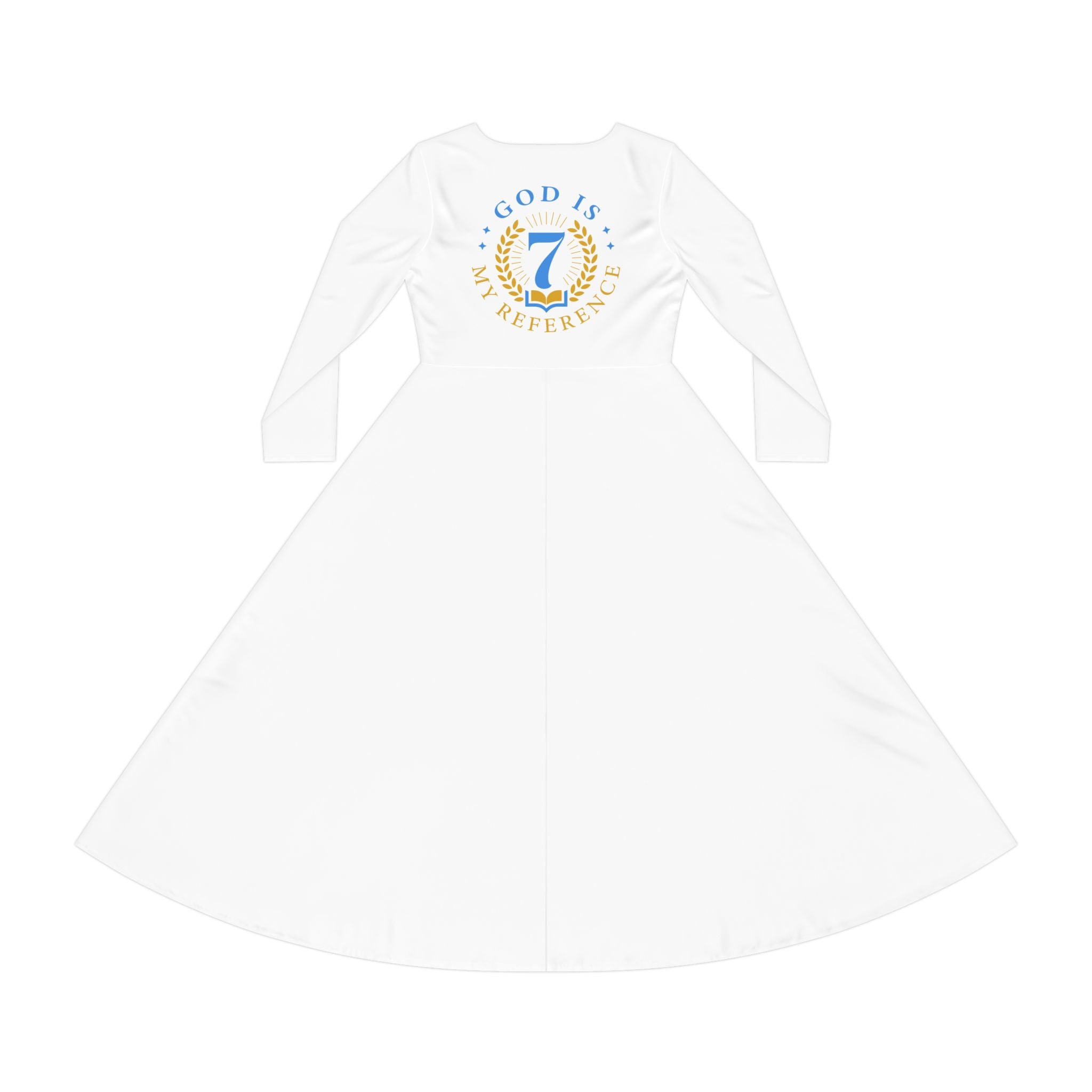 Faith Dance Dress — "God Is My Strength" Long Sleeve Performance Dress