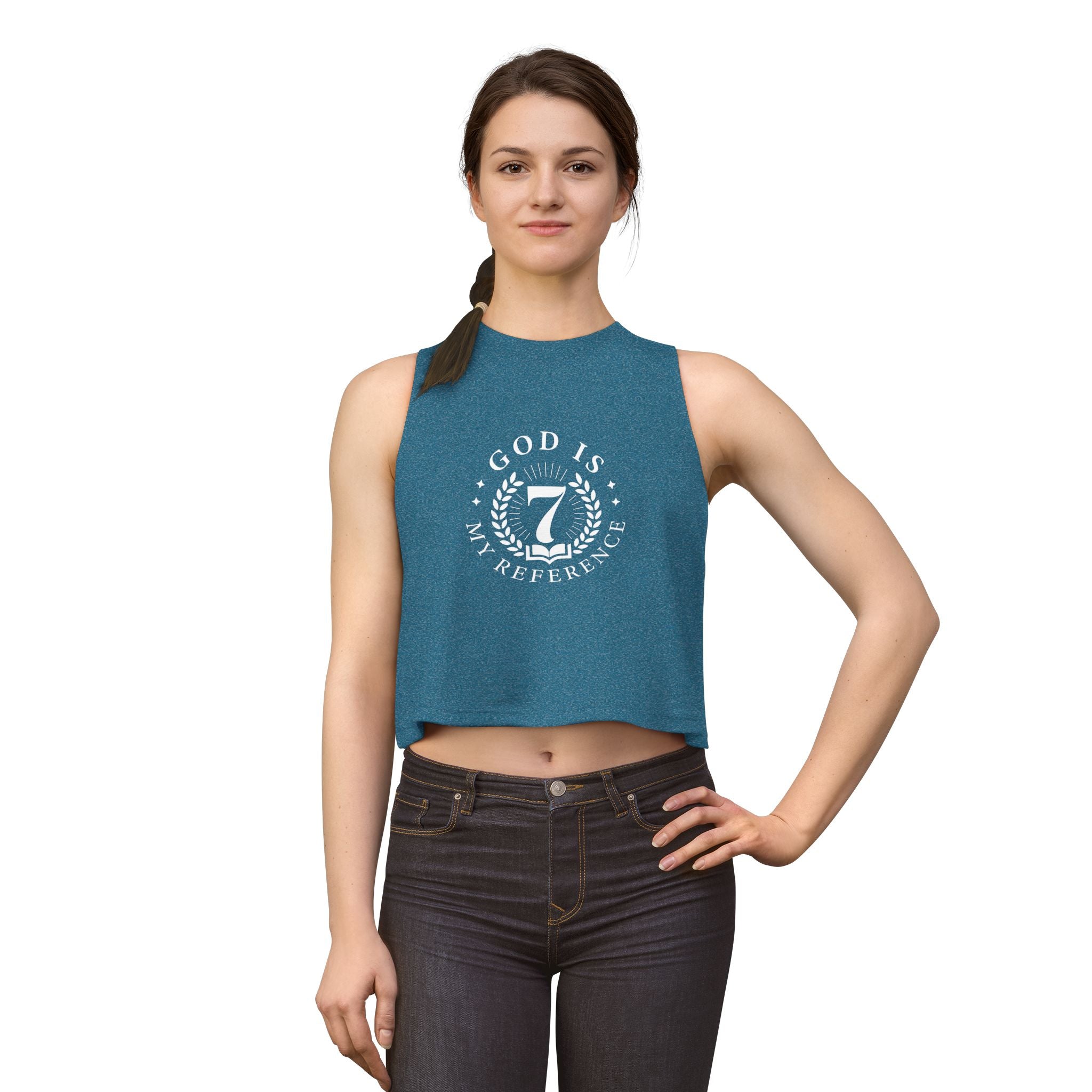 Bella Women’s Racerback Cropped Tank | Ladies Crop Tank Top | Athletic Workout Crop Tank