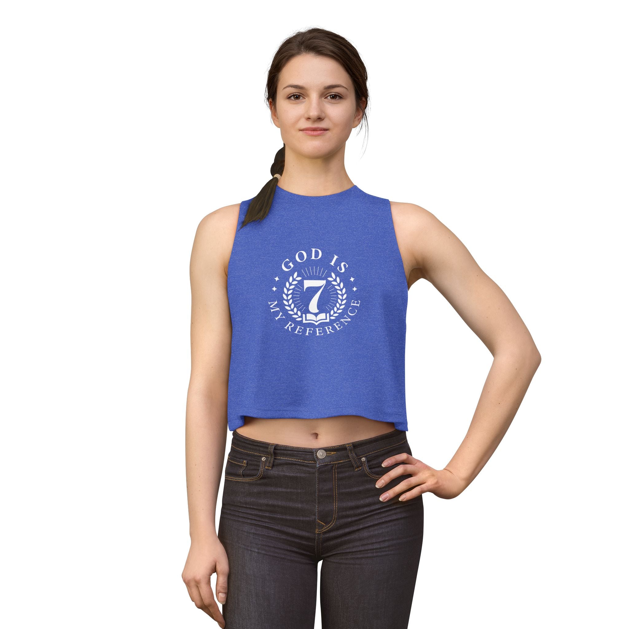 Bella Women’s Racerback Cropped Tank | Ladies Crop Tank Top | Athletic Workout Crop Tank