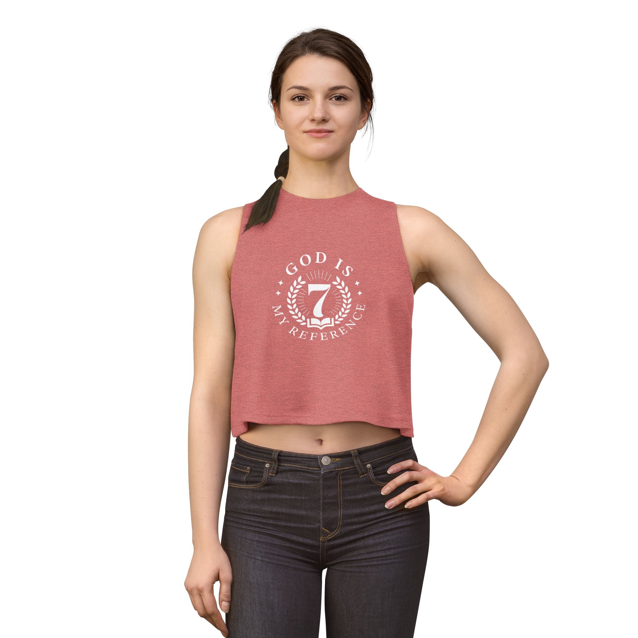 Bella Women’s Racerback Cropped Tank | Ladies Crop Tank Top | Athletic Workout Crop Tank
