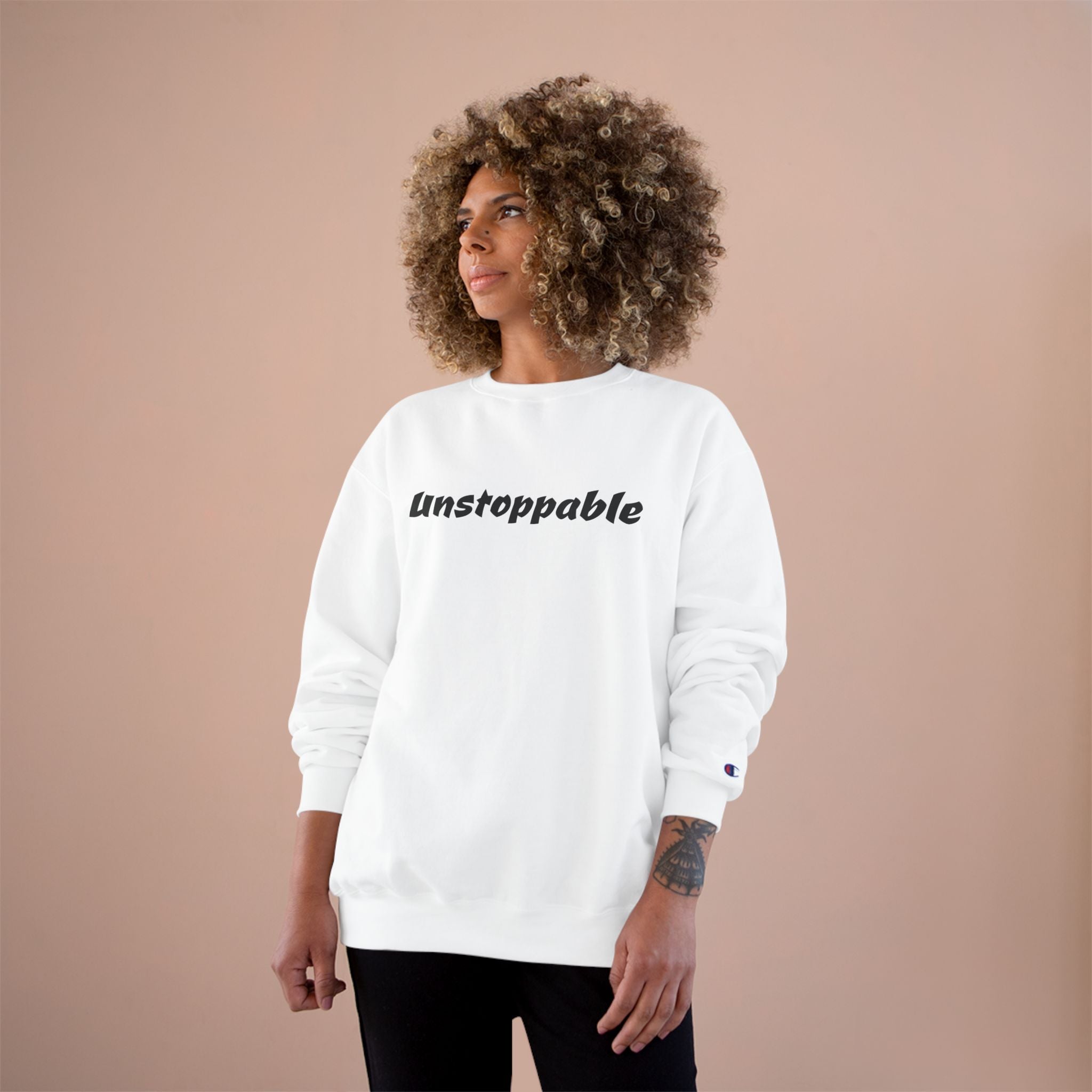 Unstoppable Sweatshirt — Motivational Champion Crewneck