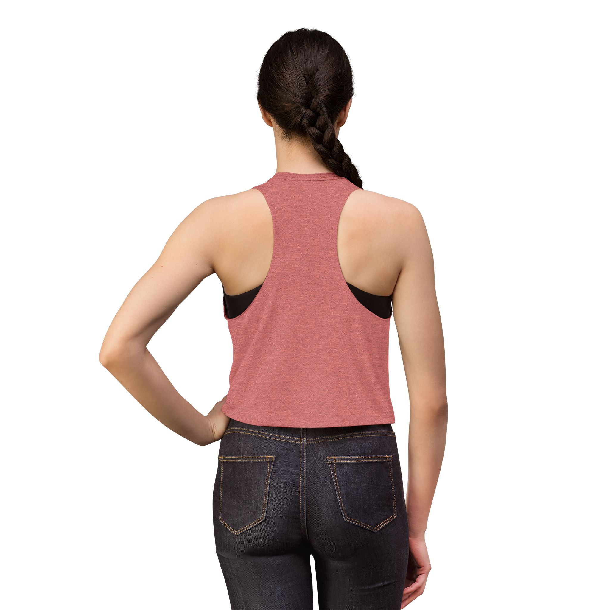 Bella Women’s Racerback Cropped Tank | Ladies Crop Tank Top | Athletic Workout Crop Tank