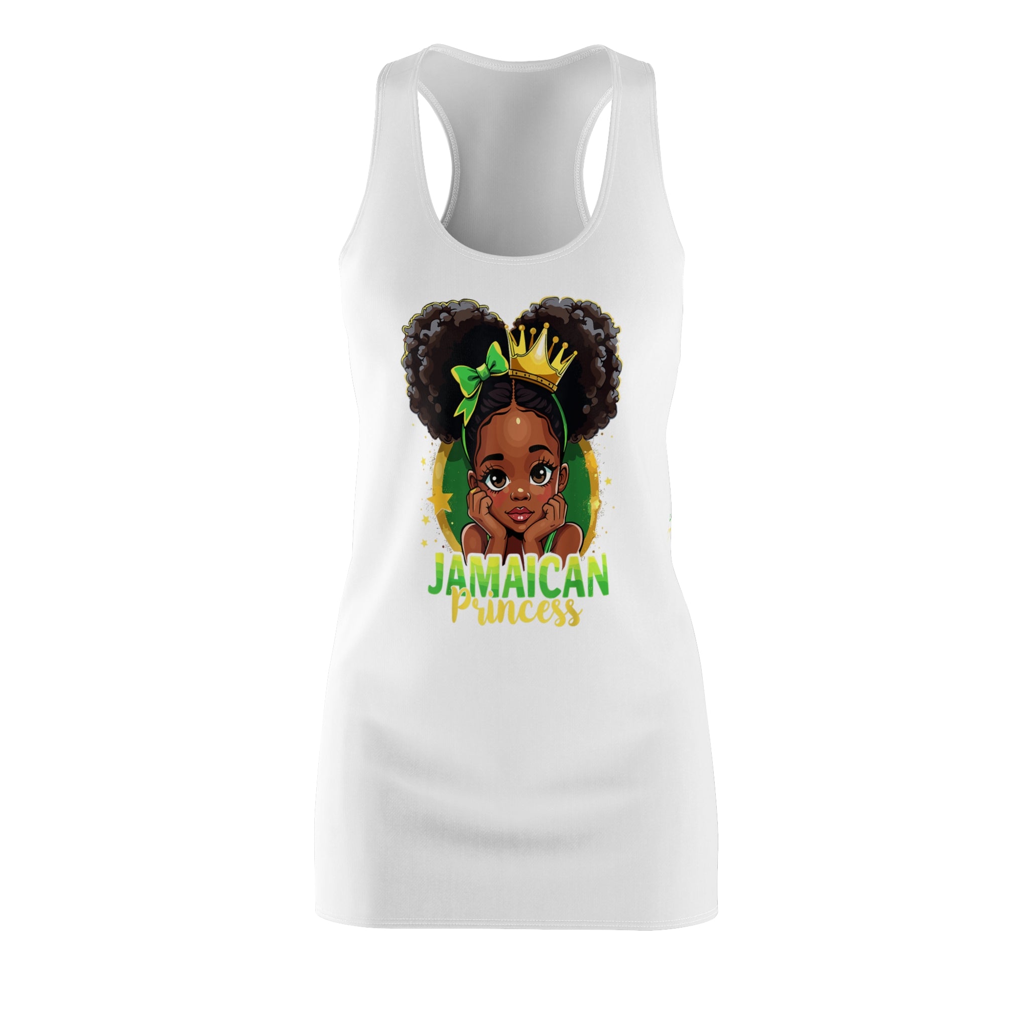 Jamaican Princess Racerback Dress — Girls' Cute Island Pride Dress