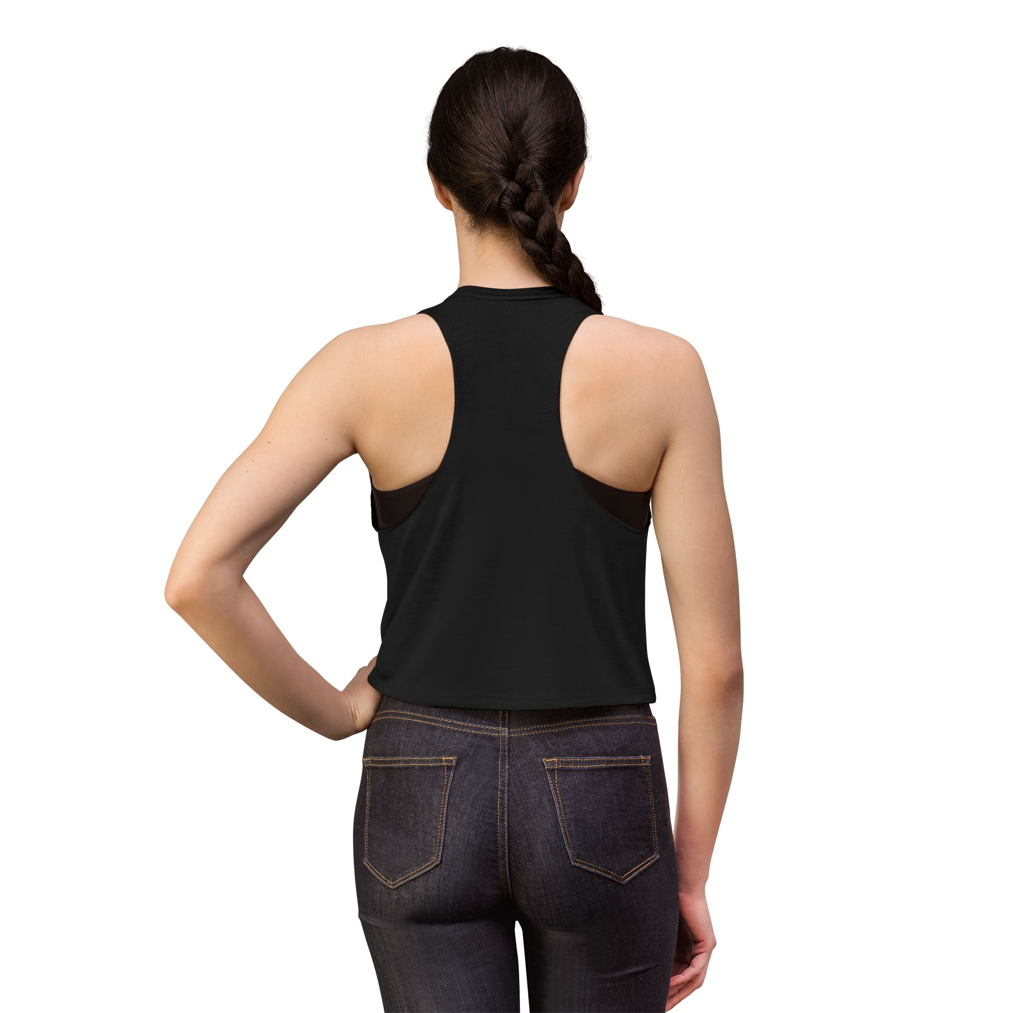 Bella Women’s Racerback Cropped Tank | Ladies Crop Tank Top | Athletic Workout Crop Tank