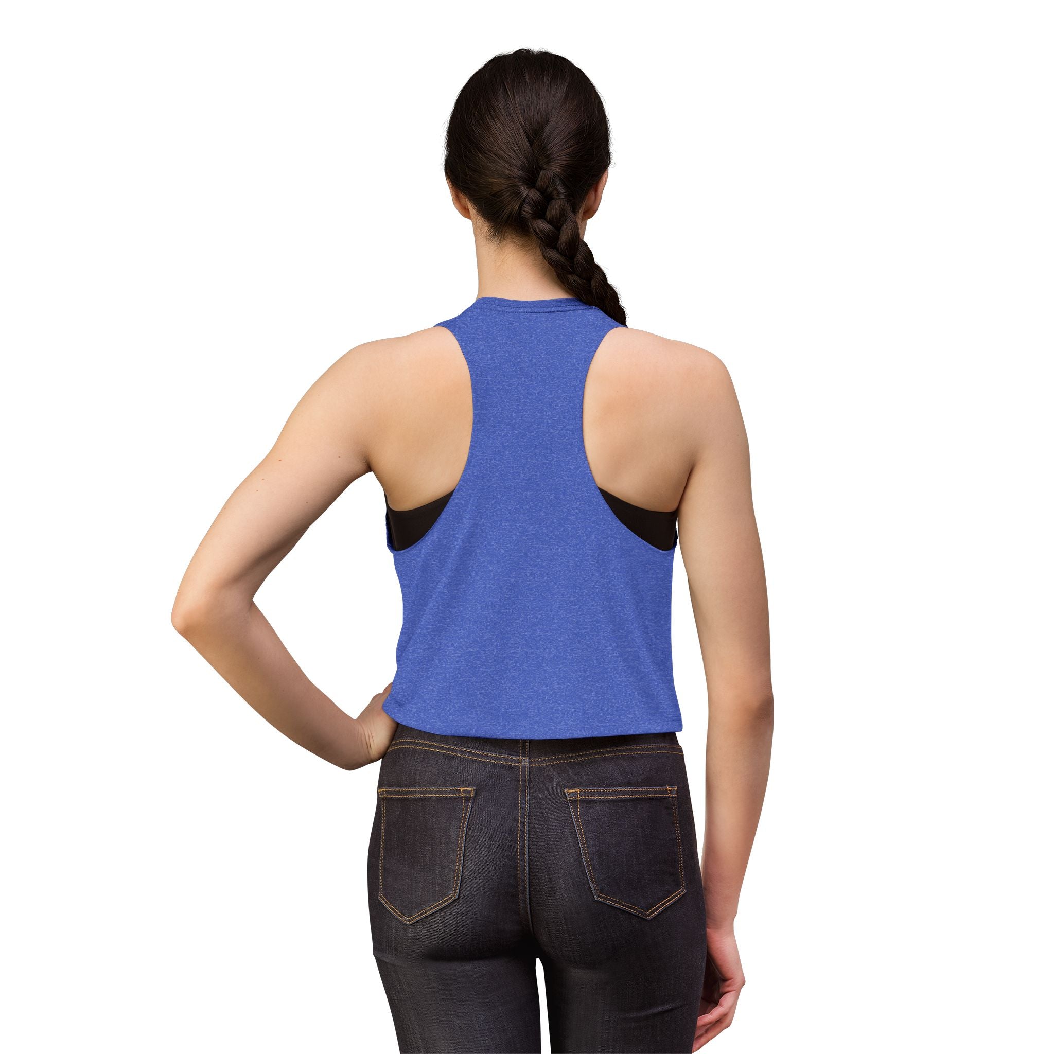 Bella Women’s Racerback Cropped Tank | Ladies Crop Tank Top | Athletic Workout Crop Tank