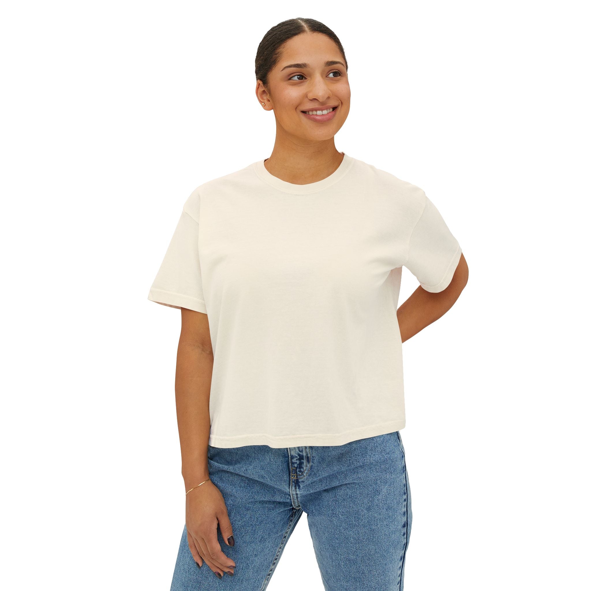 Unbroken Women's Boxy Tee — Inspirational Graphic Crop T‑Shirt