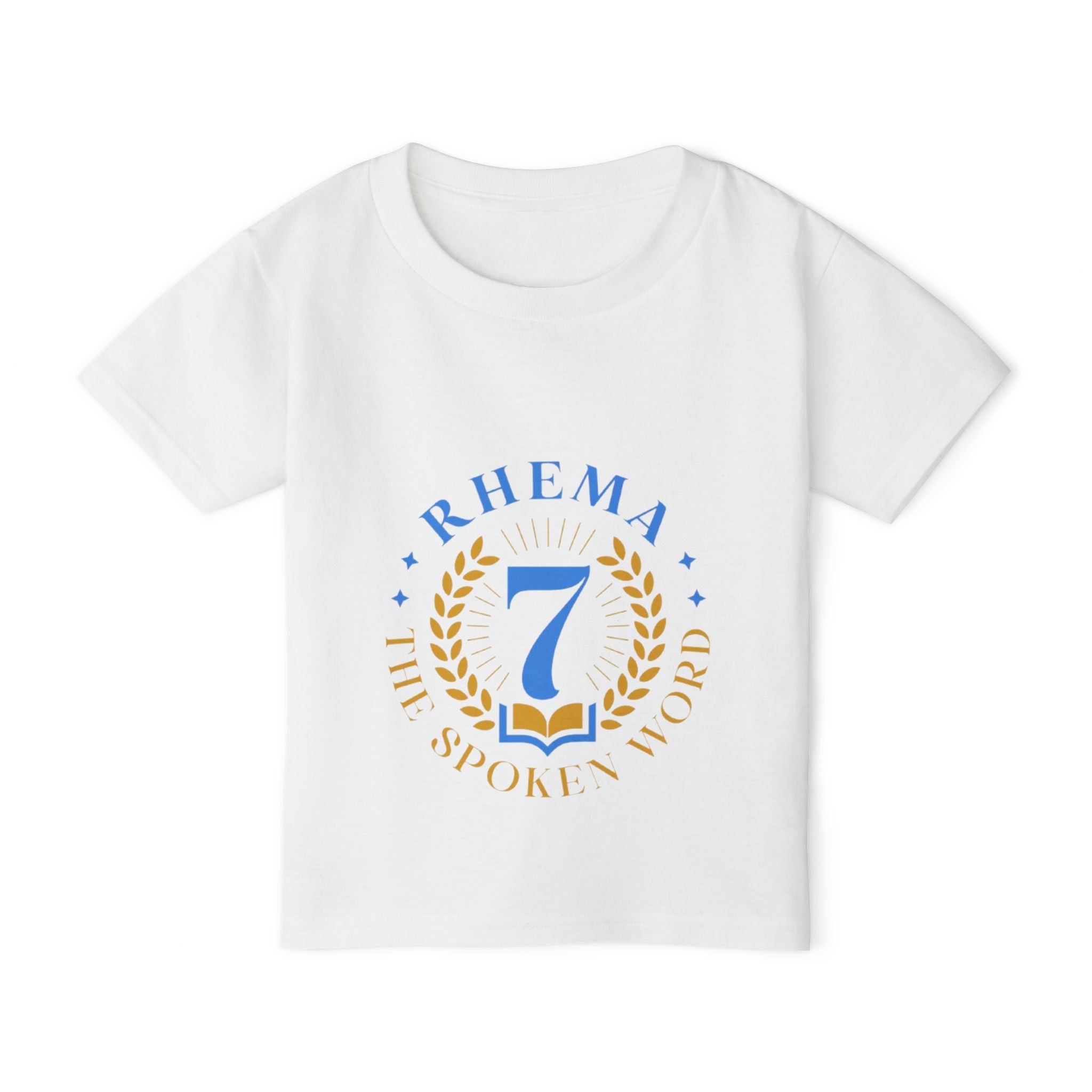 Heavy Cotton Toddler T-shirt, Soft and Stylish Tee for Eco-conscious Kids, Gildan 5100P, Soft Rib Collar, Comfort Fit, White Color Variant,