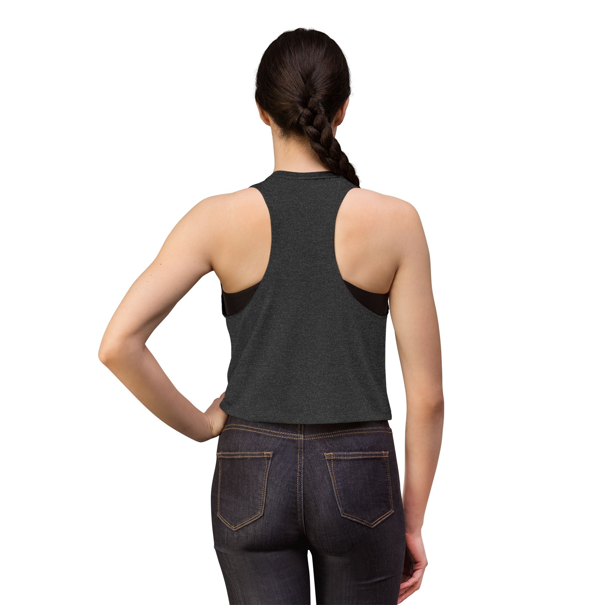 Bella Women’s Racerback Cropped Tank | Ladies Crop Tank Top | Athletic Workout Crop Tank