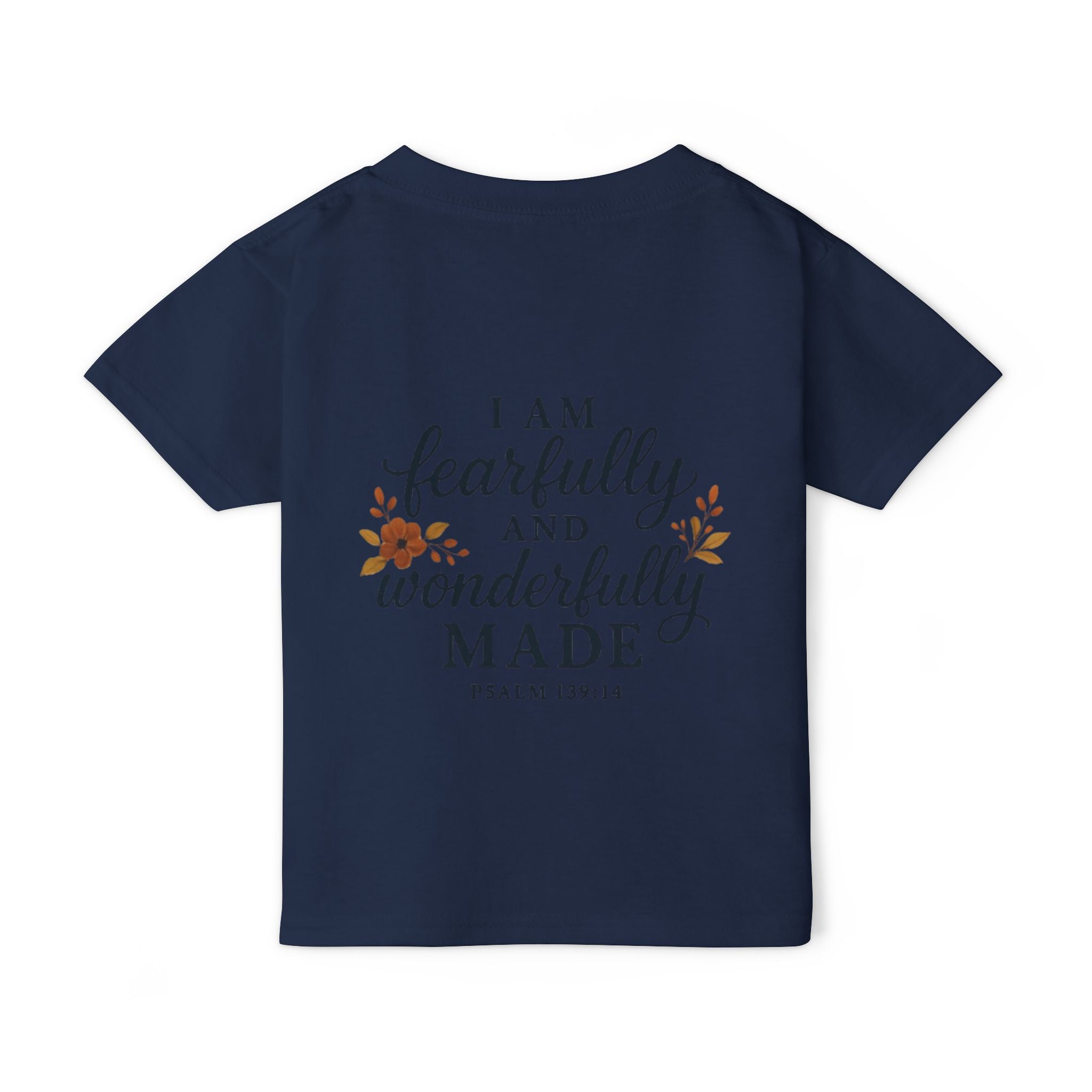 Heavy Cotton Toddler T-shirt, Soft and Stylish Tee for Eco-conscious Kids, Gildan 5100P, Soft Rib Collar, Comfort Fit, White Color Variant,
